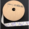 Cotton Ribbon W/Printing 5/8" 10y